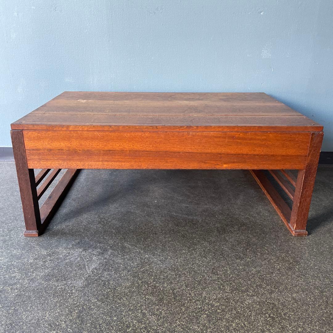 文机　昭和レトロ　古道具　アンティーク　ローテーブル　テレビ台