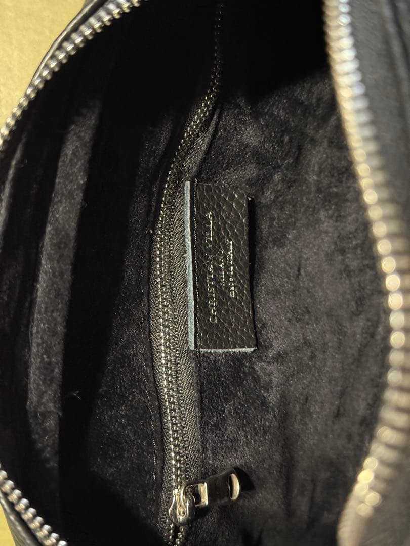 CHRISTIAN VILLA ブラック ミニボストンバッグ