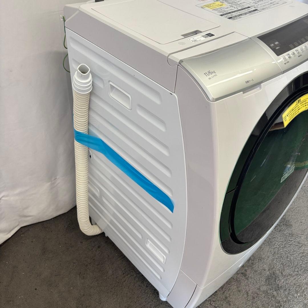 871　ドラム式洗濯機　日立　11㌔　設置無料　自動投入　AI搭載　安い　左開き