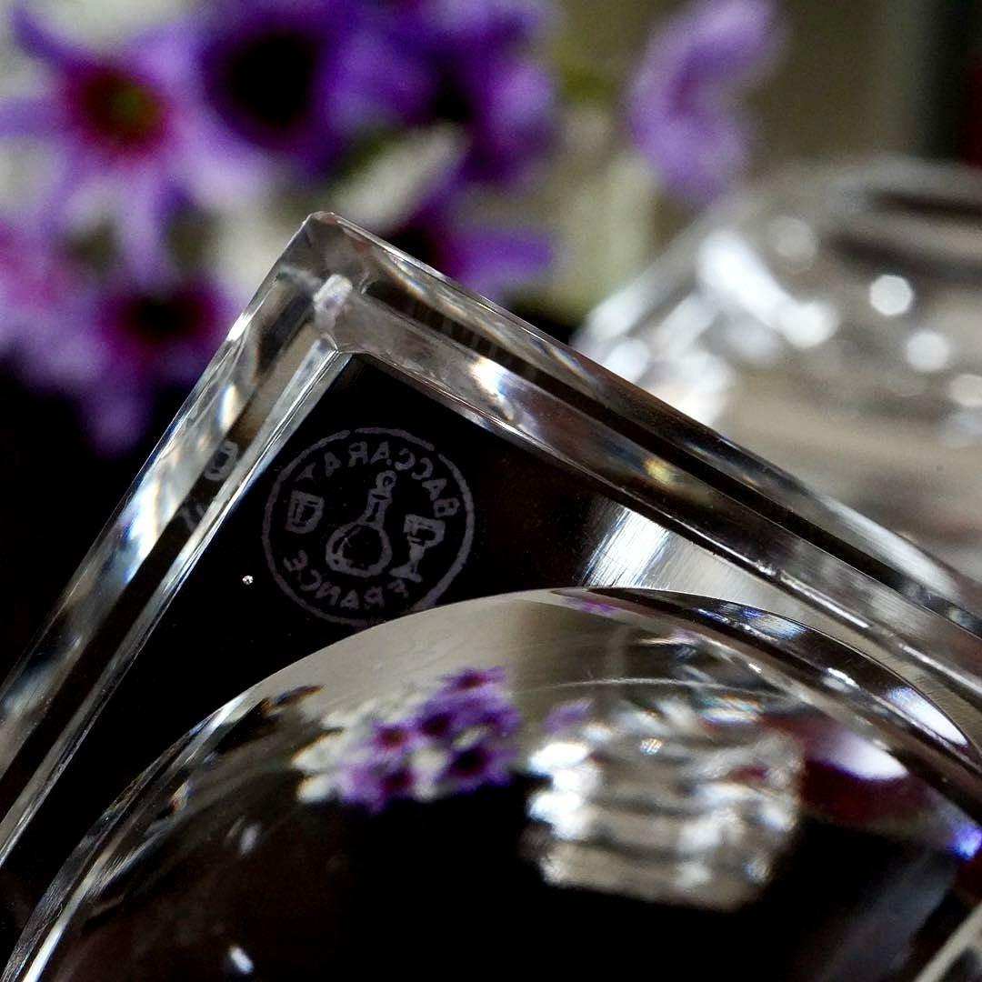 美品★オ－ルドバカラBACCARAT★バターディッシュ 皿★調味料 塩入れ★4客