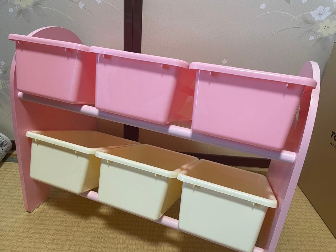 マザーガーデン 廃盤　希少　おもちゃ箱　ラック　棚