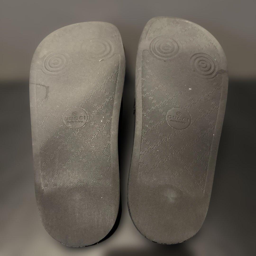 K*m様 GUCCI ブラック スライドサンダル GGロゴ