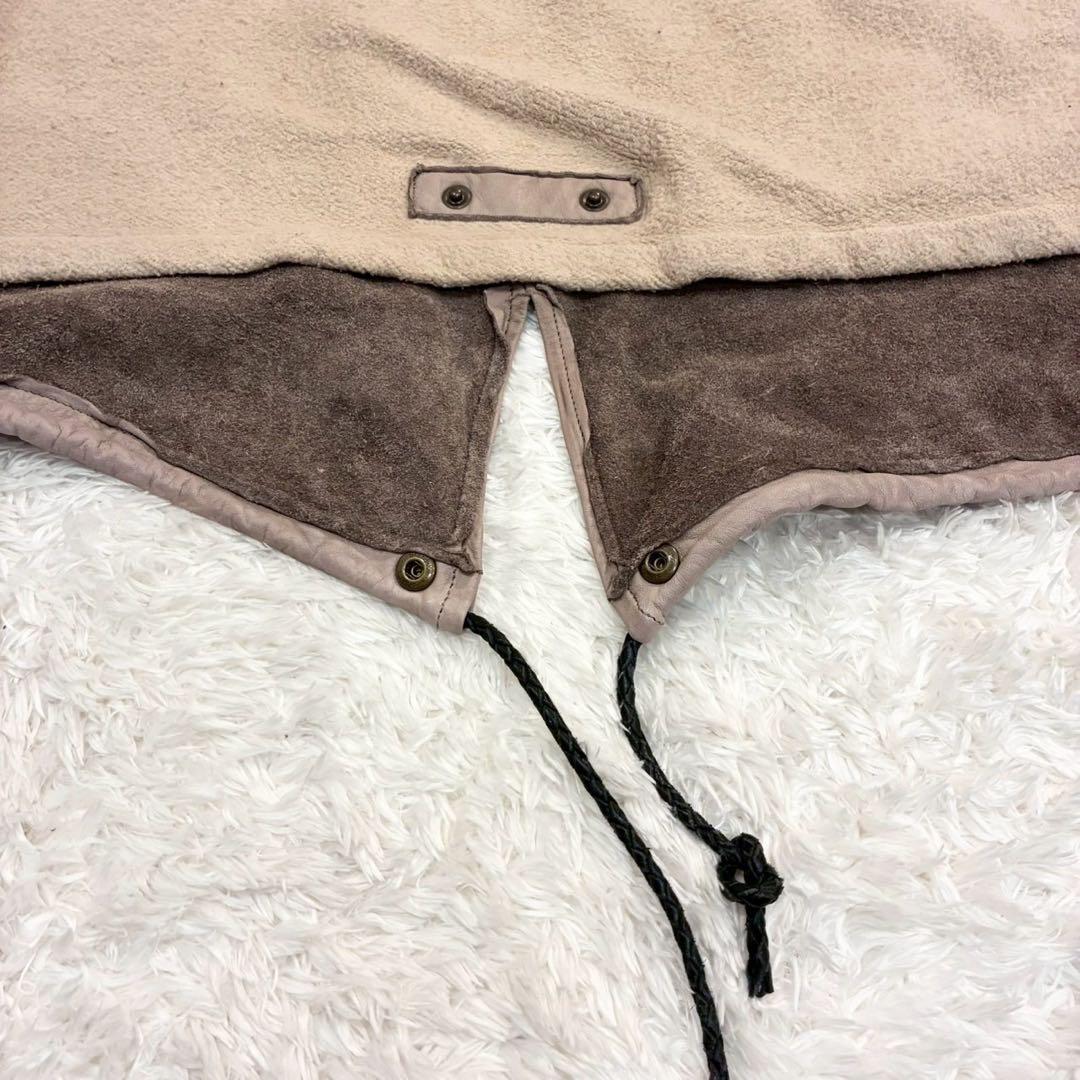 sisii✨2way洗えるレザージャケット　フィッシュテール リアルファー