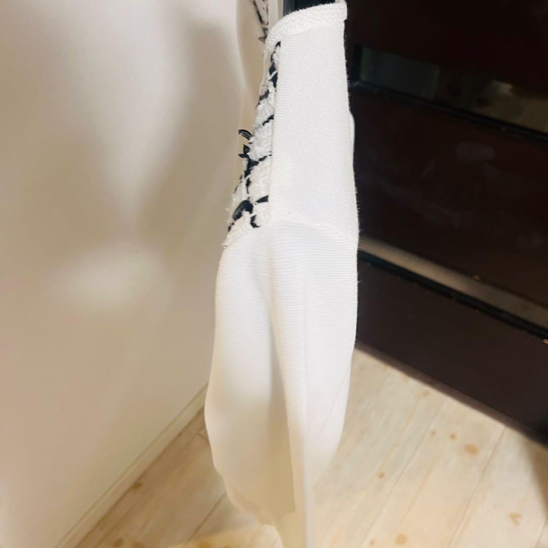 新品☆ANAYI チュールツイードニットコンビ カーディガン/セオリー、23区