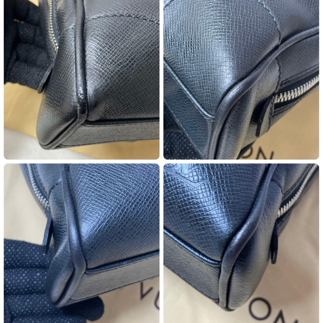 ルイヴィトン タイガ イゴール 本革 レザー A4 ビジネスバッグ 黒