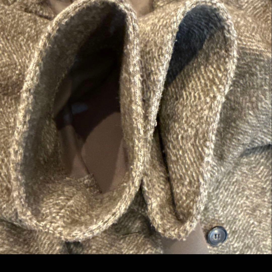 Spick&Span Wスライバー ヘリンボーン ミドルコート