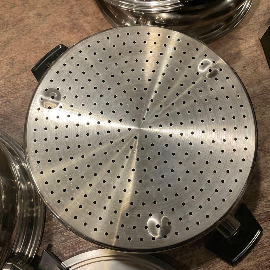 ロイヤルクイーン 6コート スチーマー 大 フライパン セット(IH対応)