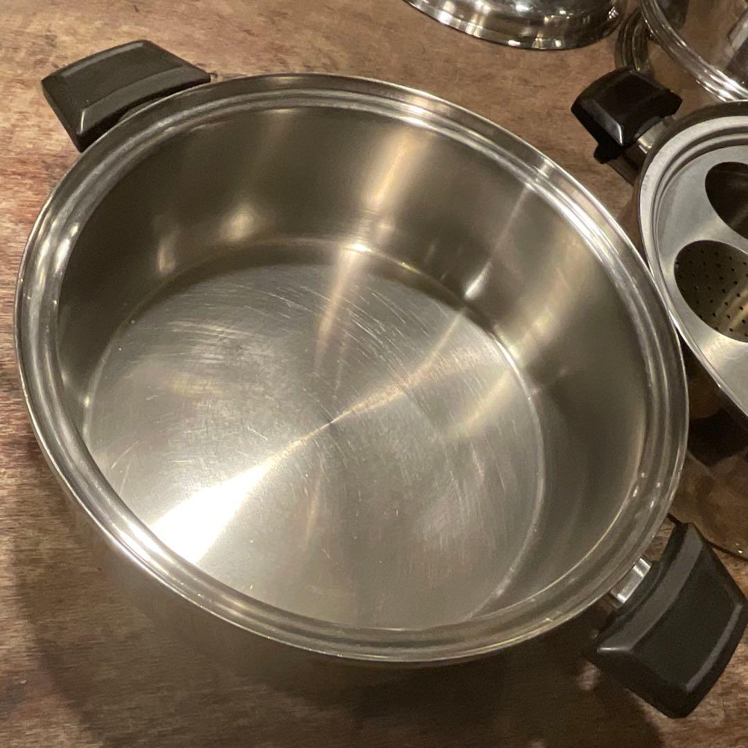 ロイヤルクイーン 6コート スチーマー 大 フライパン セット(IH対応)