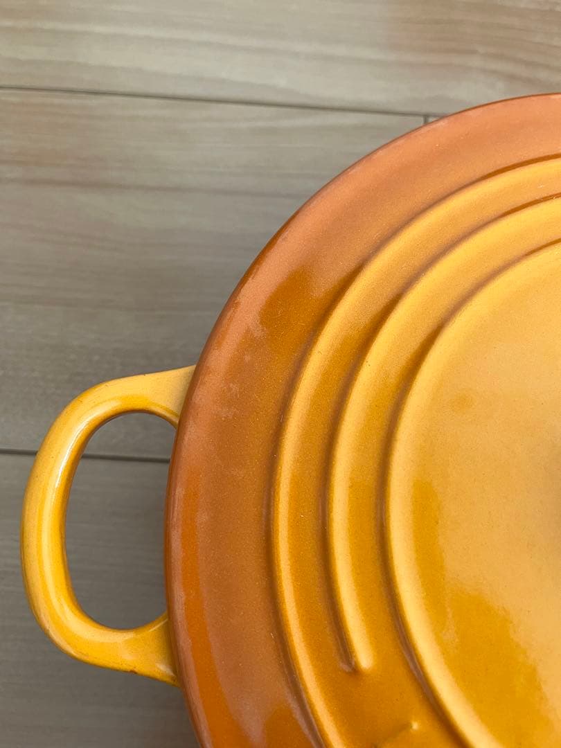 ル・クルーゼ ココット・ロンド 両手鍋 オレンジ 22cm