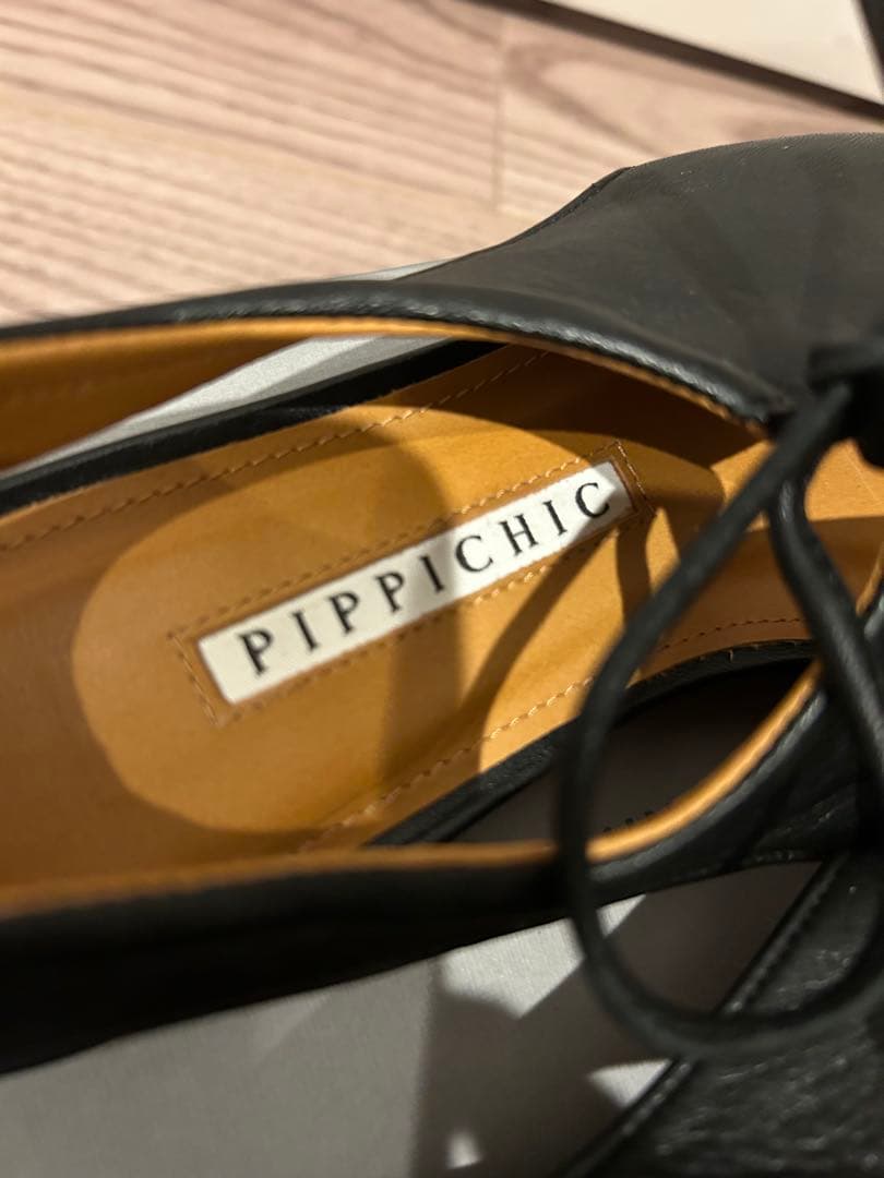 PIPPICHIC ピッピシック アンバーココ スクエアトゥ フラットシューズ