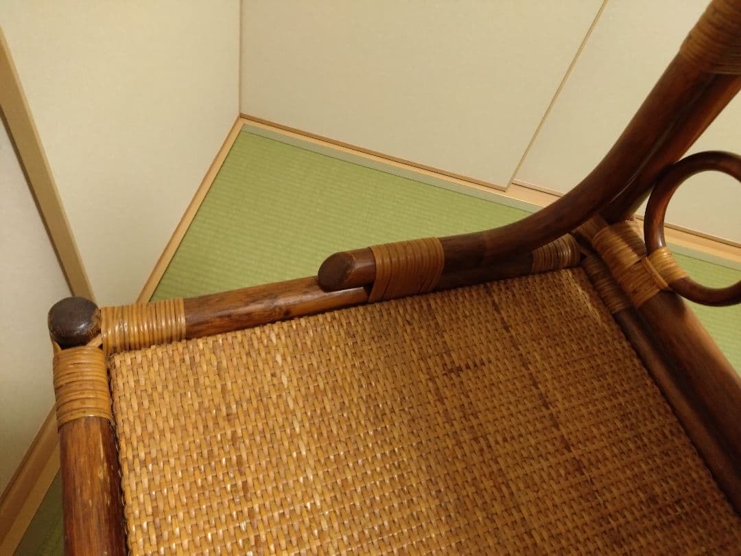 籐　鏡台　アンティーク　ビンテージ