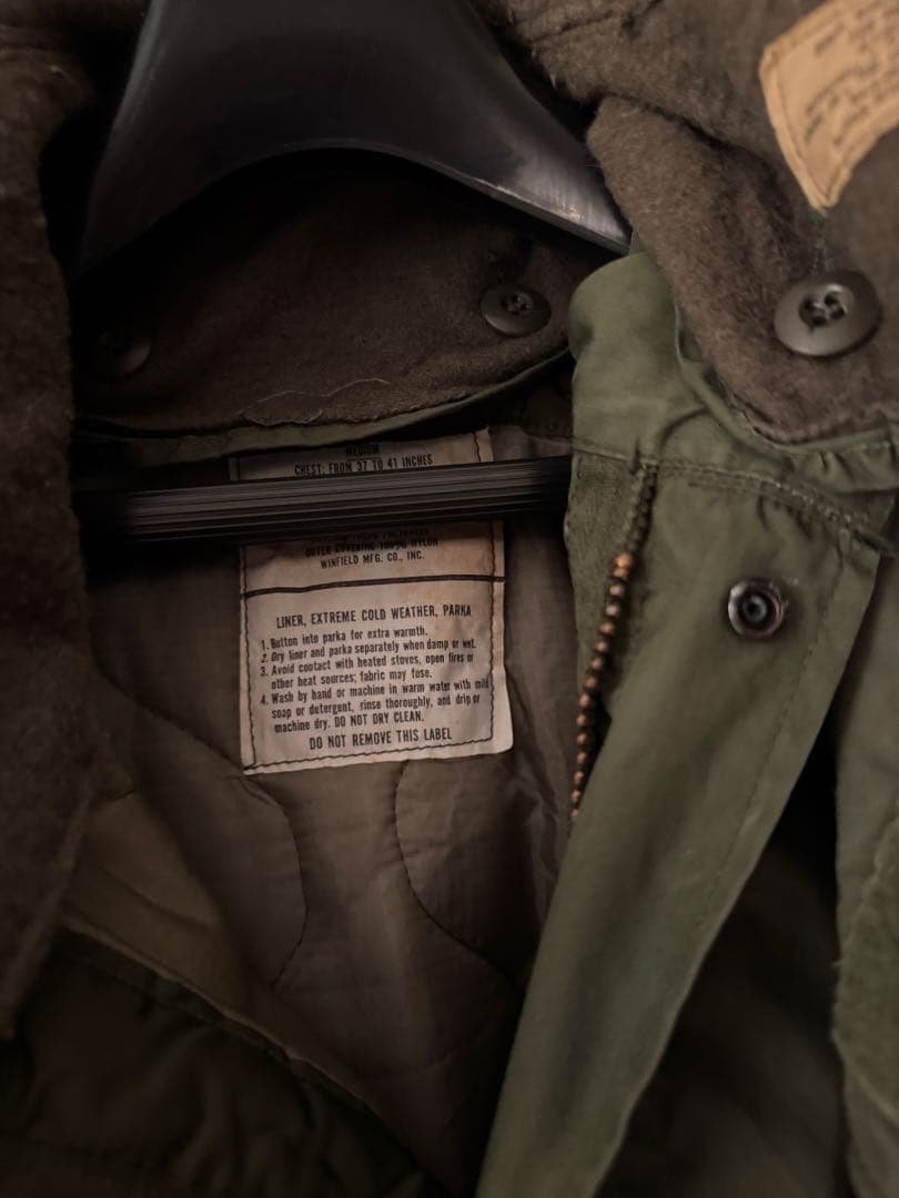 anytee購入　M-65 ファー付きフード モッズコート オリーブグリーン