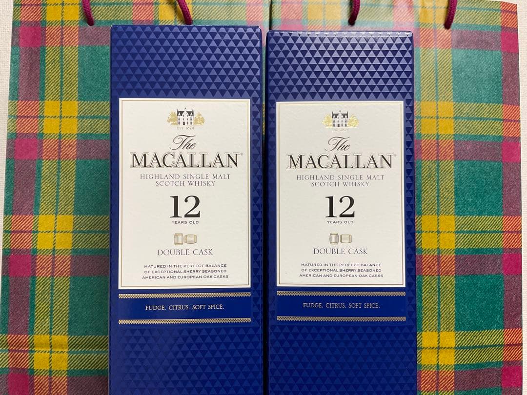 ザ・マッカラン12年　ダブルカスク　700ml カートン付×2本セット
