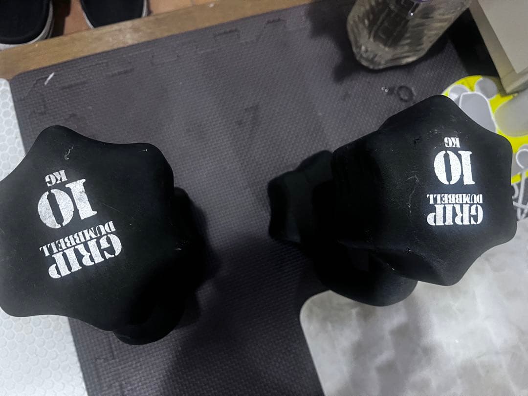 10kg ラバーコーティング ダンベル