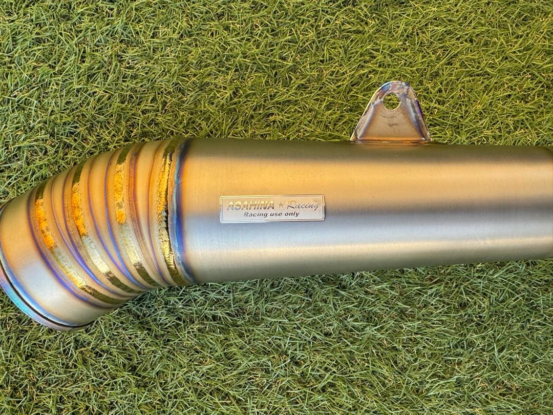 Z900RS アサヒナレーシング フルチタンEX GPメガフォン　別注エンブレム