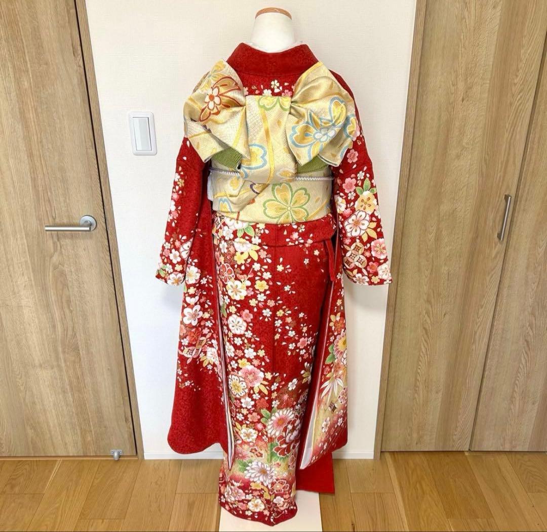 値下げ中・振袖6点♡成人式 フルセット♡赤