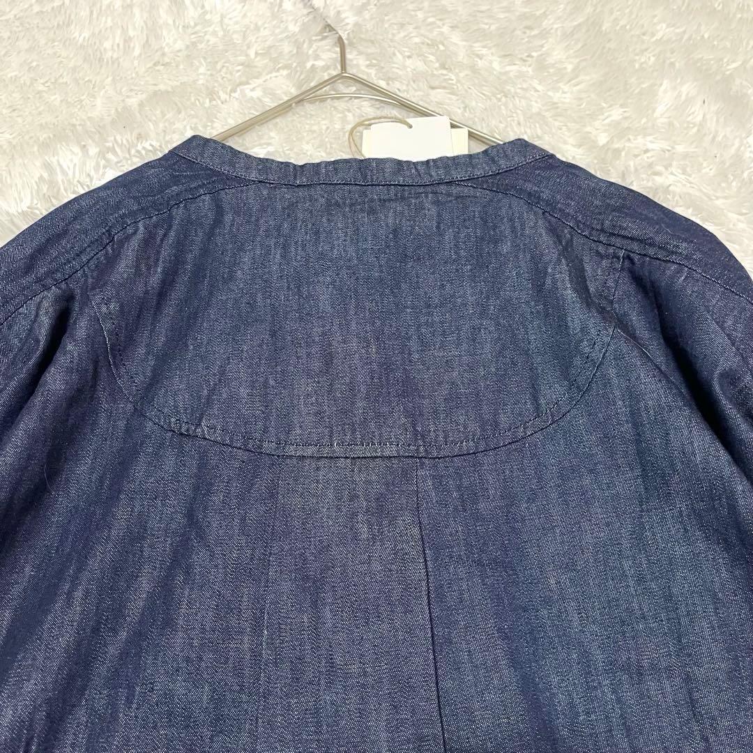 新品タグ付　tumugu ツムグ　インディゴ　オーガニック　ロングプルオーバー