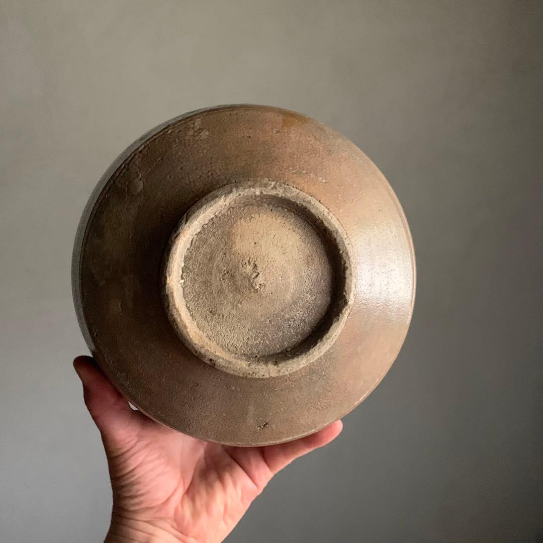 景色豊かな 李朝 壺 朝鮮美術 雨漏り手 古美術 古道具 アンティーク