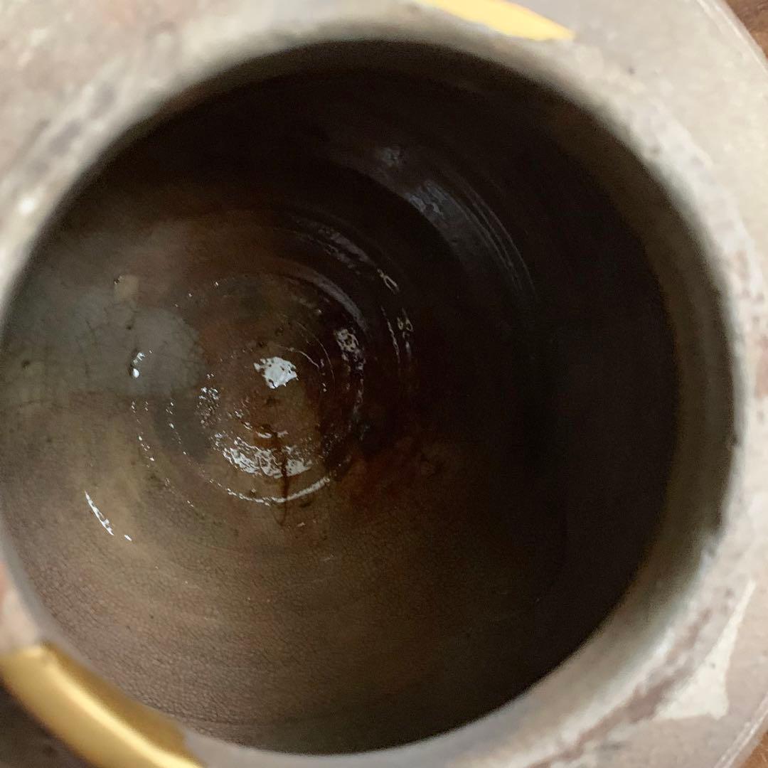 景色豊かな 李朝 壺 朝鮮美術 雨漏り手 古美術 古道具 アンティーク