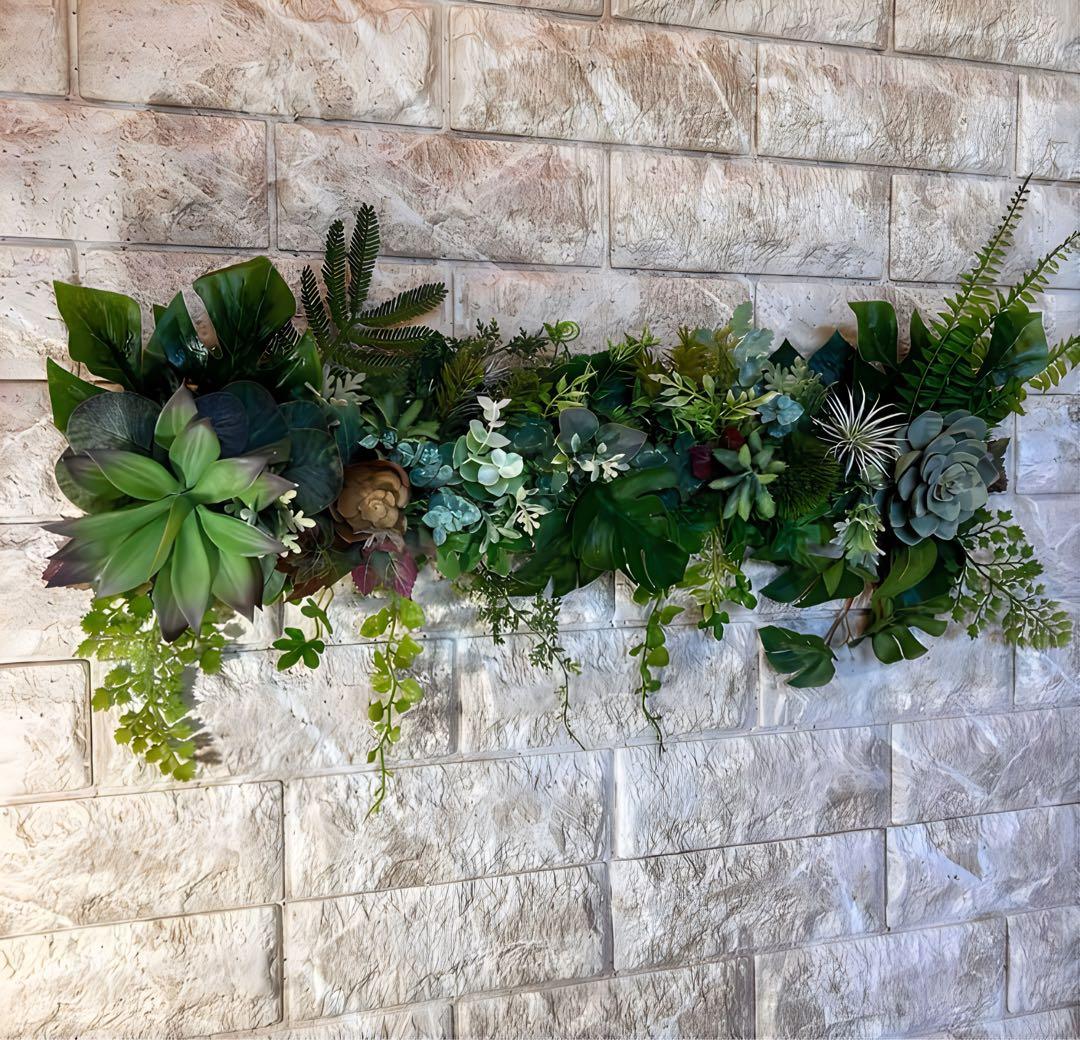 光触媒　人工観葉植物　ウォールグリーン　フェイクグリーン　壁掛け5056327b