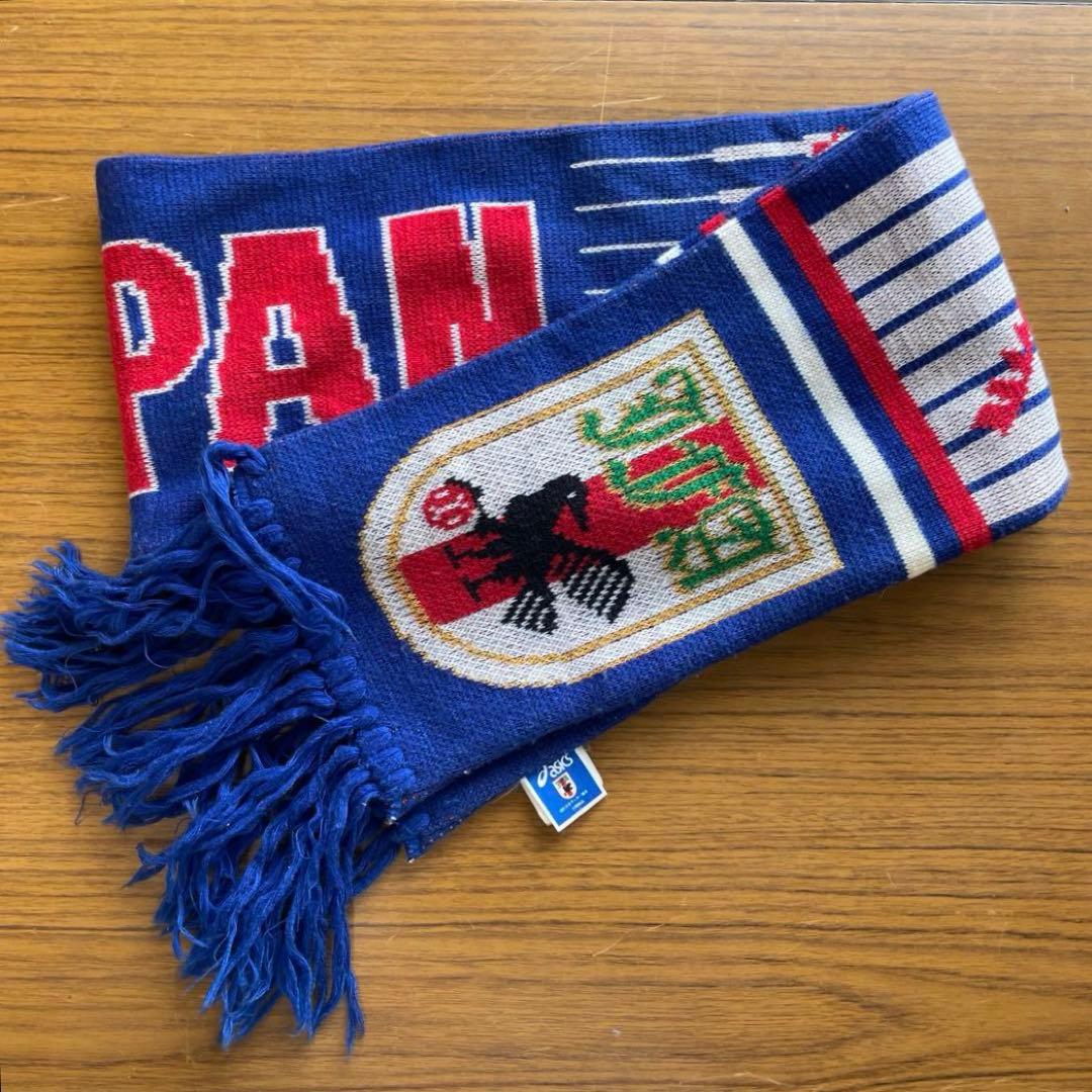 【asics】サッカーマフラー (サッカー日本代表 1992～1995年版)