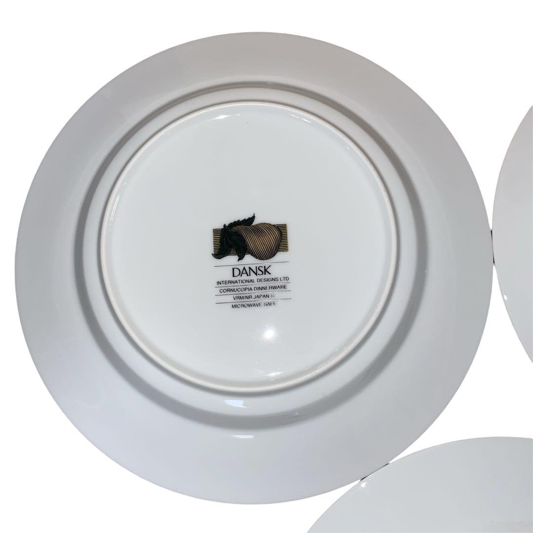 【未使用品級】 DANSK コルヌコピア ディナープレート 約23㎝ 5枚セット