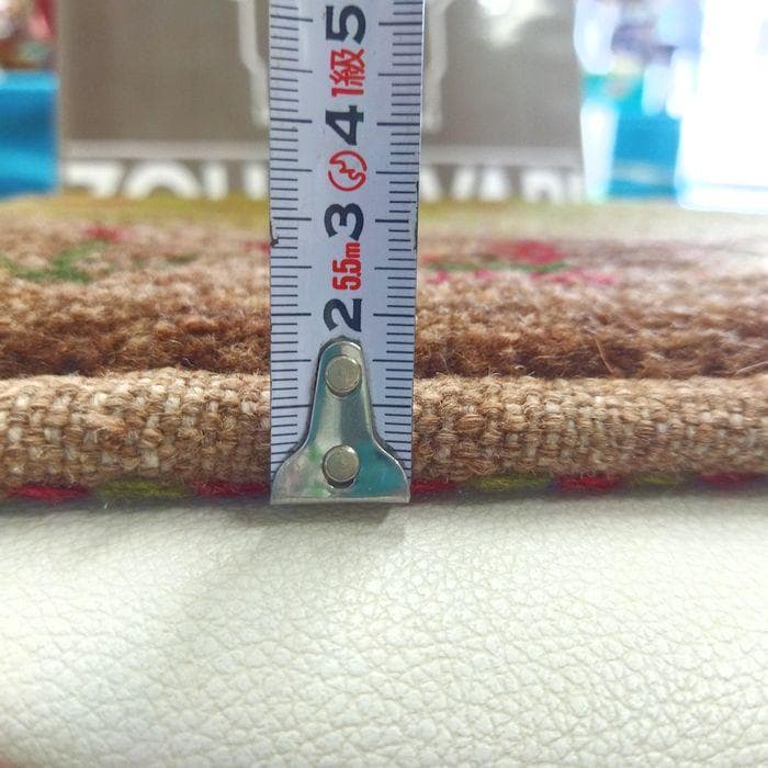 値下げ交渉ミニギャベ●33×34㎝●手織●本物●新品未使用 遊牧民が紡ぐギャッベ