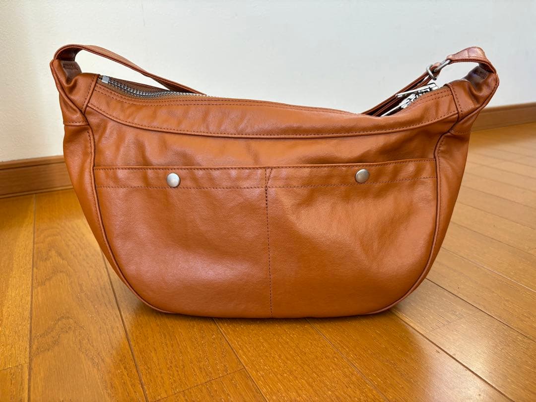 新品同様　廃盤　ポーター　フリースタイル　ショルダーバッグ キャメル　半月型