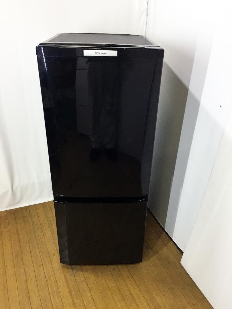 送料無料◆三菱 146L ラウンドカット ２ドア冷蔵庫【♦MR-P15T】
