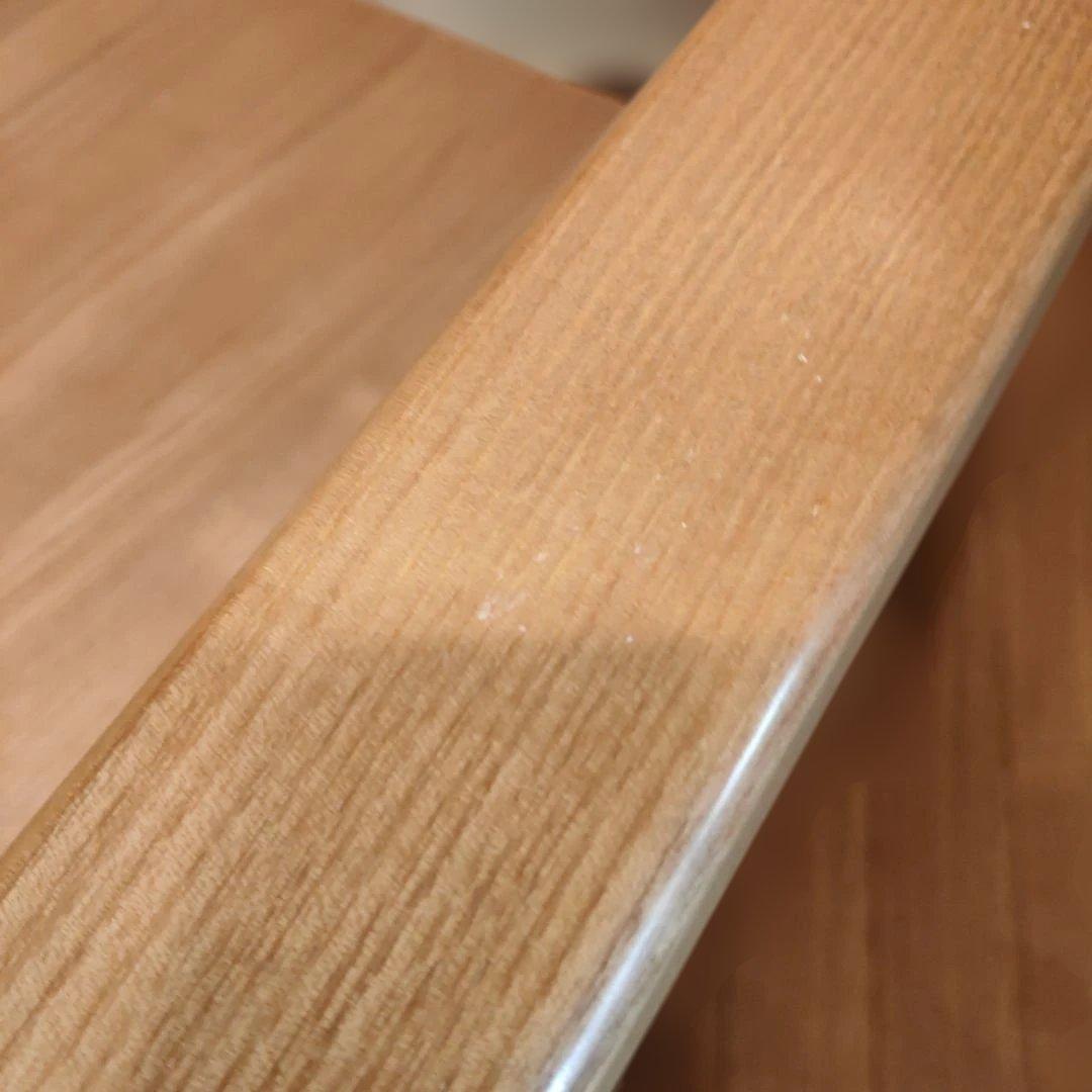 無印良品 木製アームチェア ダイニング用ラウンジチェア タモ材 北欧 廃盤品