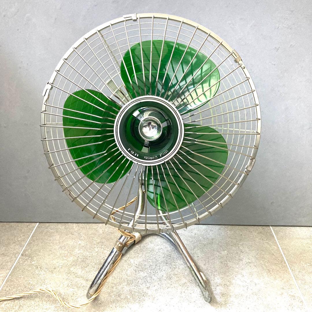 昭和レトロ 富士電機 サイレントファン 扇風機 3枚羽 レトロ家電