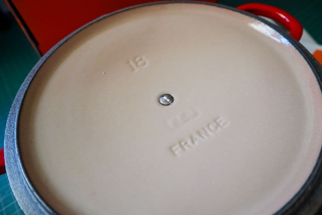 【新品未使用】LE CREUSET 赤 ココットロンド18cm