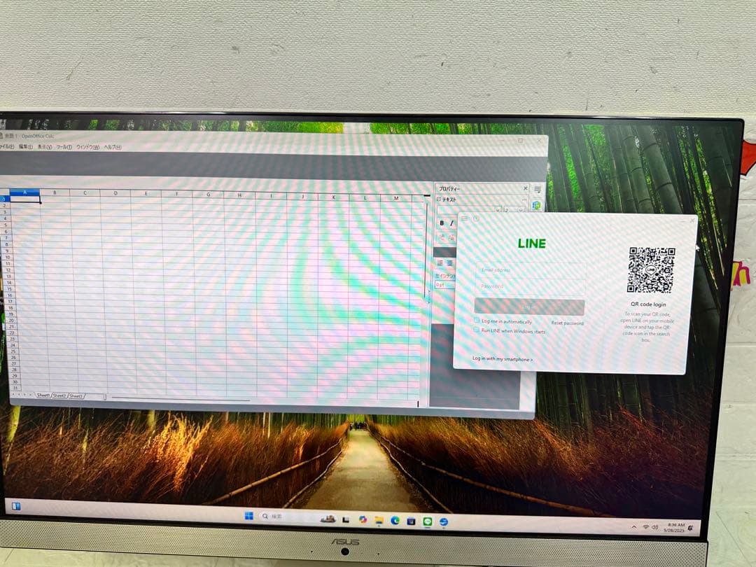 ASUS一体型PC 即使可 LINEとOffice入り