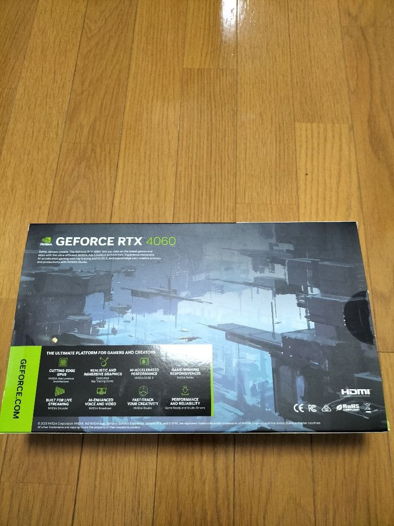 グラフィックボード・グラボ・ビデオカード GEFORCE RTX 4060 8GB GDDR6