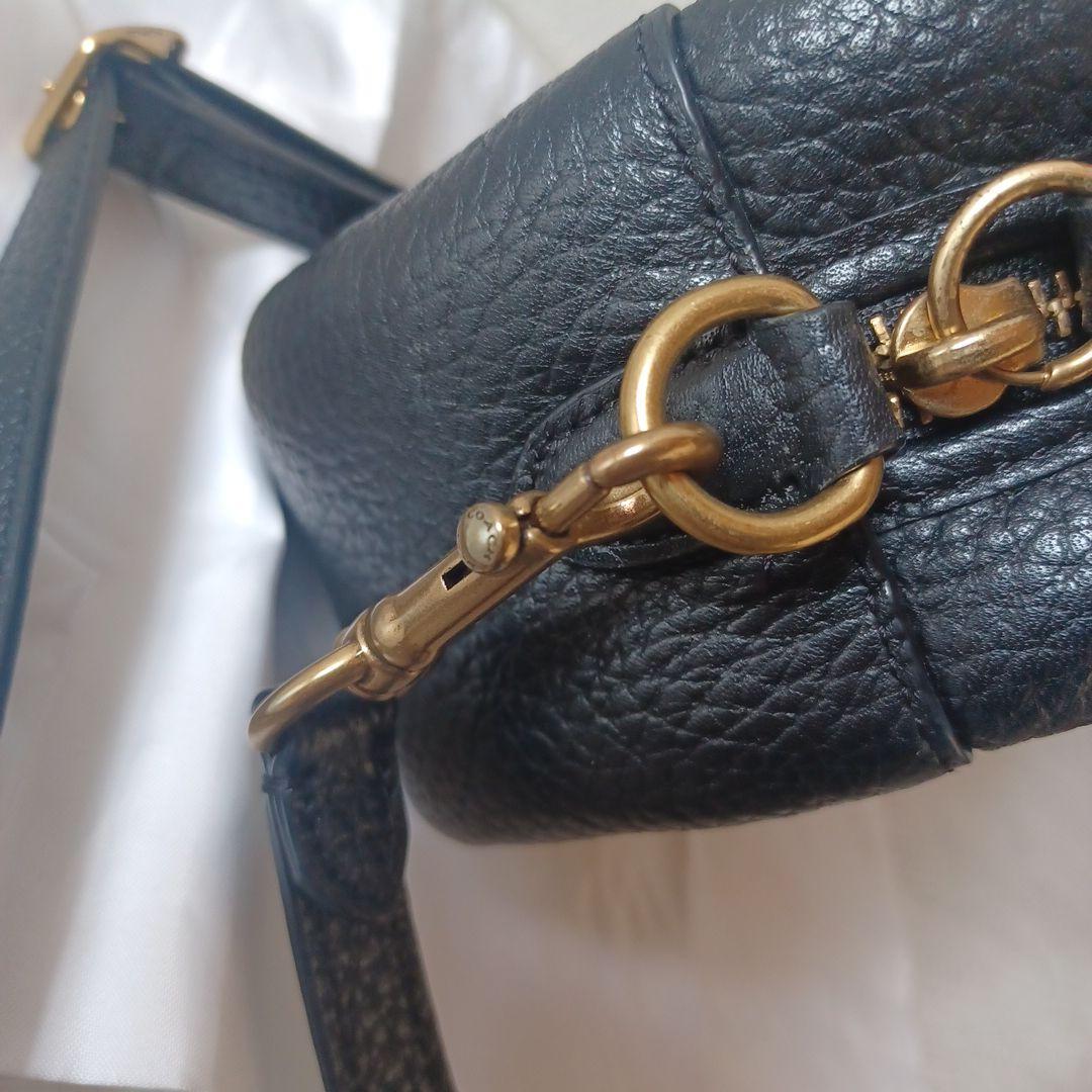 COACH コーチ　カメラバッグ　ターンロック　ブラック　ショルダーバッグ