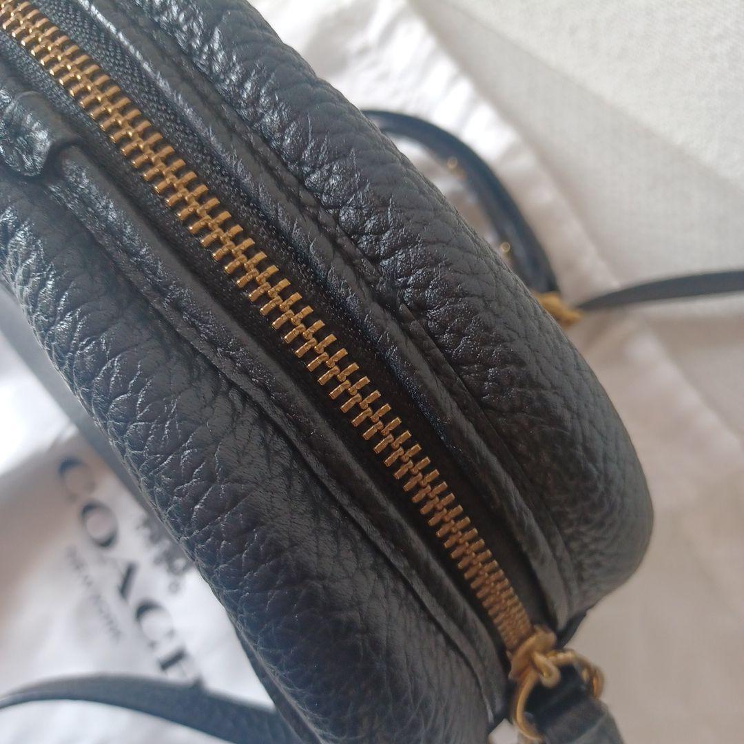 COACH コーチ　カメラバッグ　ターンロック　ブラック　ショルダーバッグ