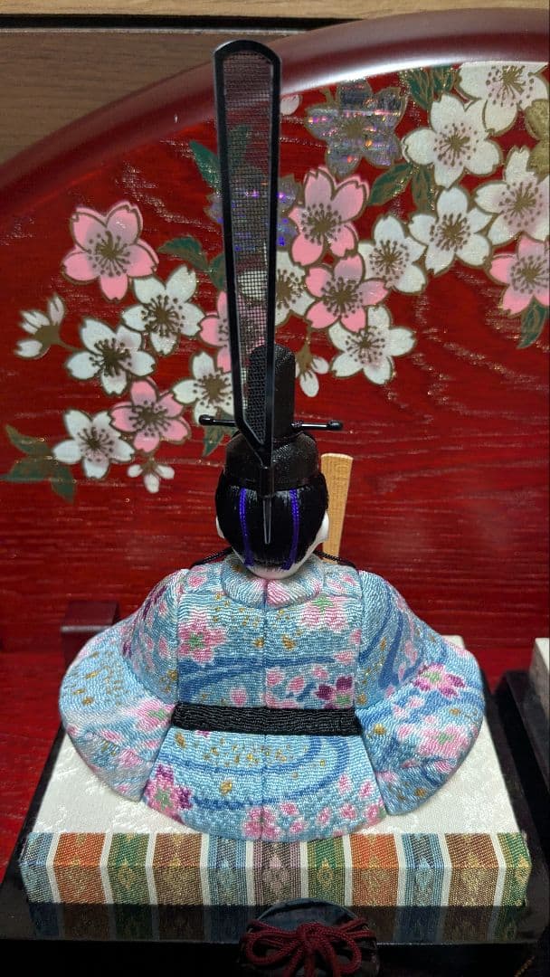 江戸木目込人形お雛様5人飾り