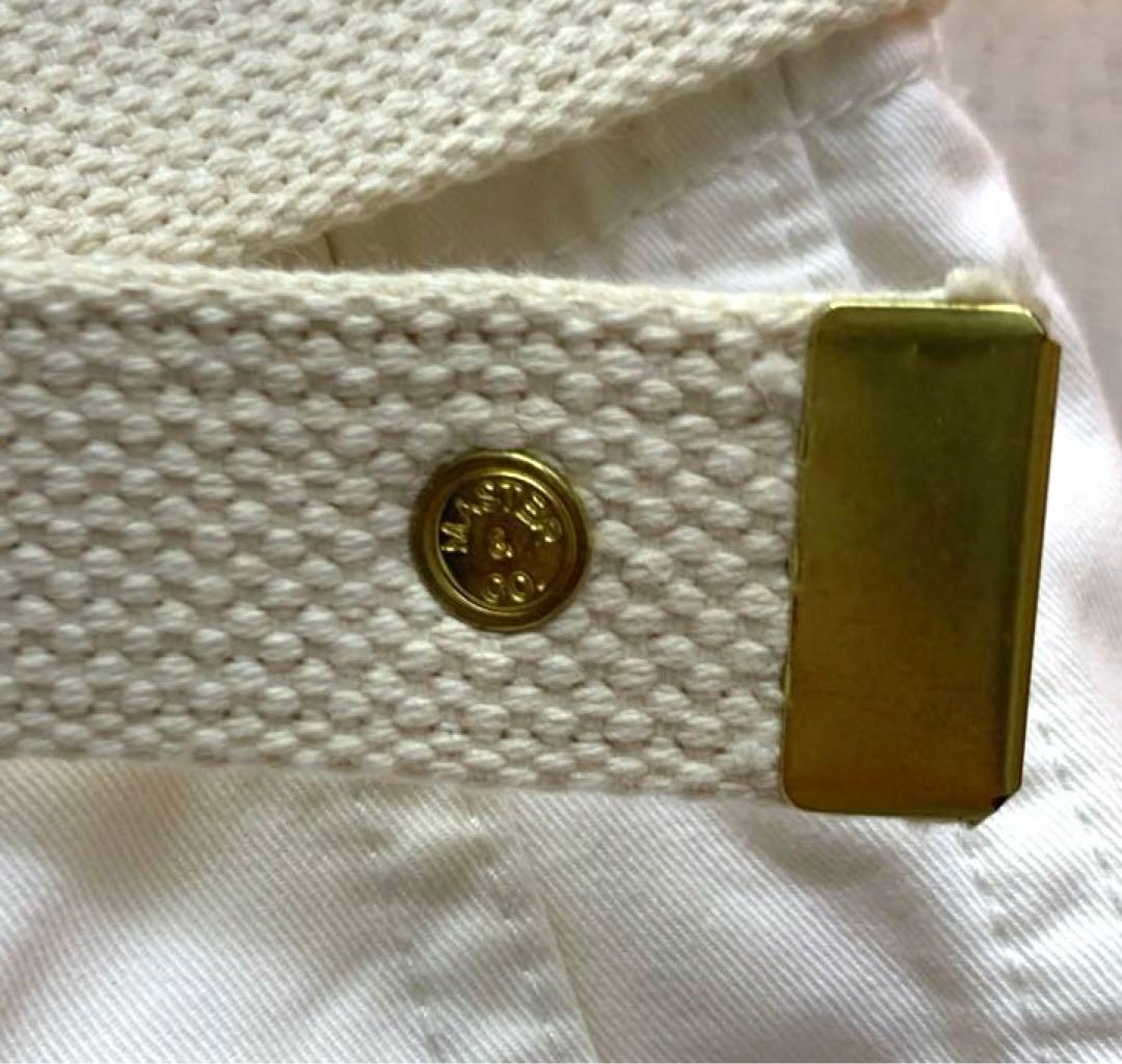 MASTER & Co. ベルト付きワイドコットンチノパンツ