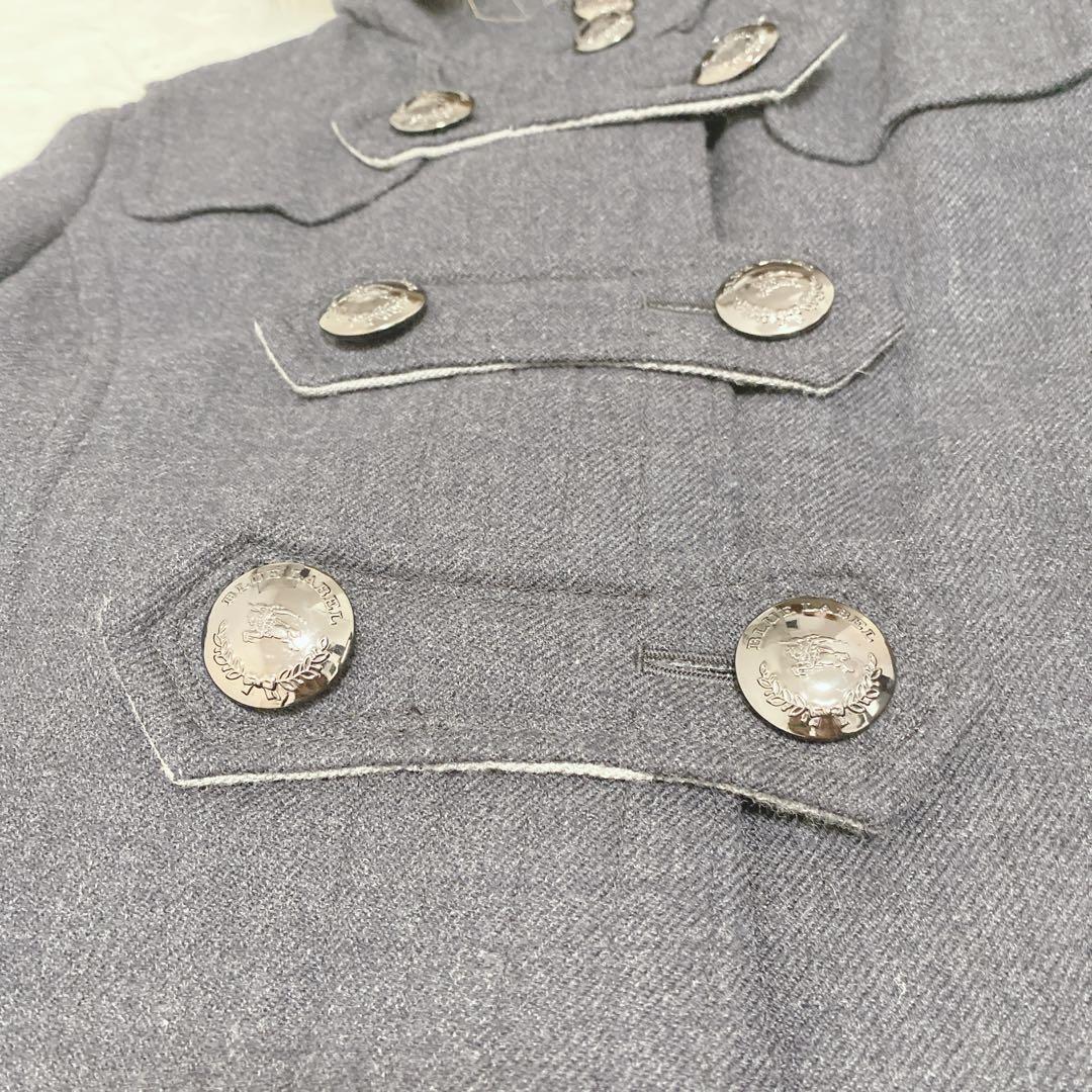 美品 バーバリーブルーレーベル ピーコート ナポレオン風ジャケット ラクーン