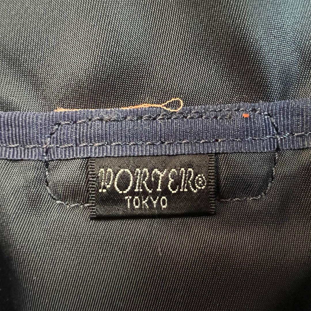 【PORTER×プティローブノアー】シルバー　箔　ヘルメットバッグ　ポーター