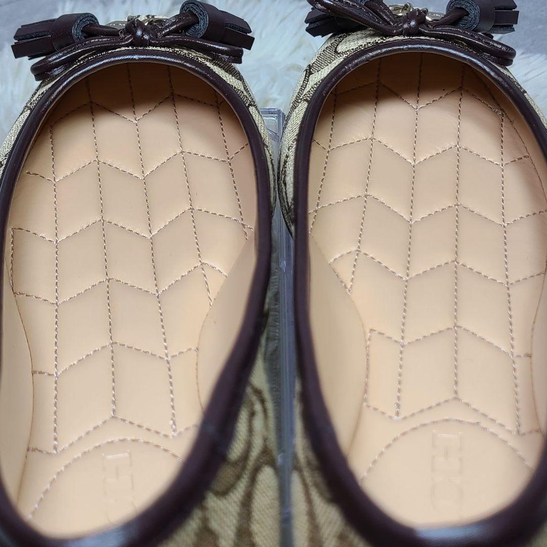 【COACH】シグネチャー　フラットパンプス　バレエシューズ