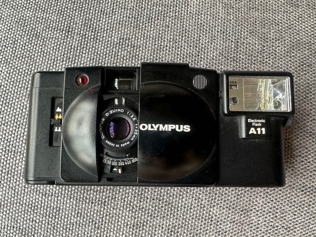 OLYMPUS XA2 正常動作確認済み　フラッシュ付け