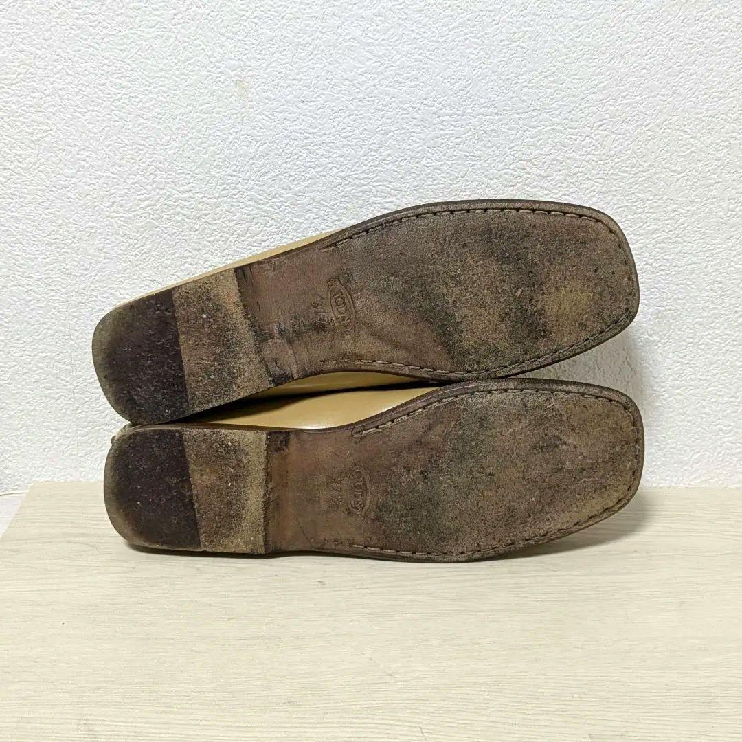 TOD‘S トッズ ドライビングシューズ ローファー 本革 ベージュ