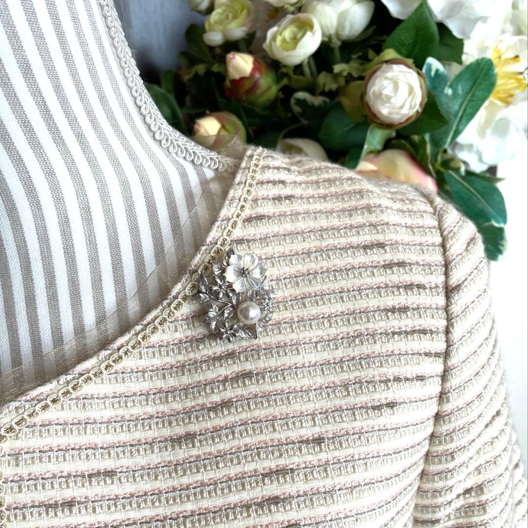 パールブローチ　あこや真珠　本真珠　入学式　卒業式　コサージュ　検索用-ミキモト