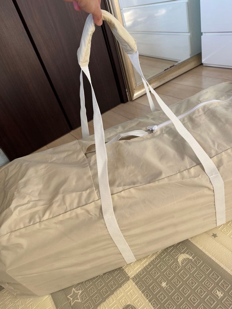 【美品】ココネルエアープラス　折りたたみ式メッシュベビーベッド　取説付き