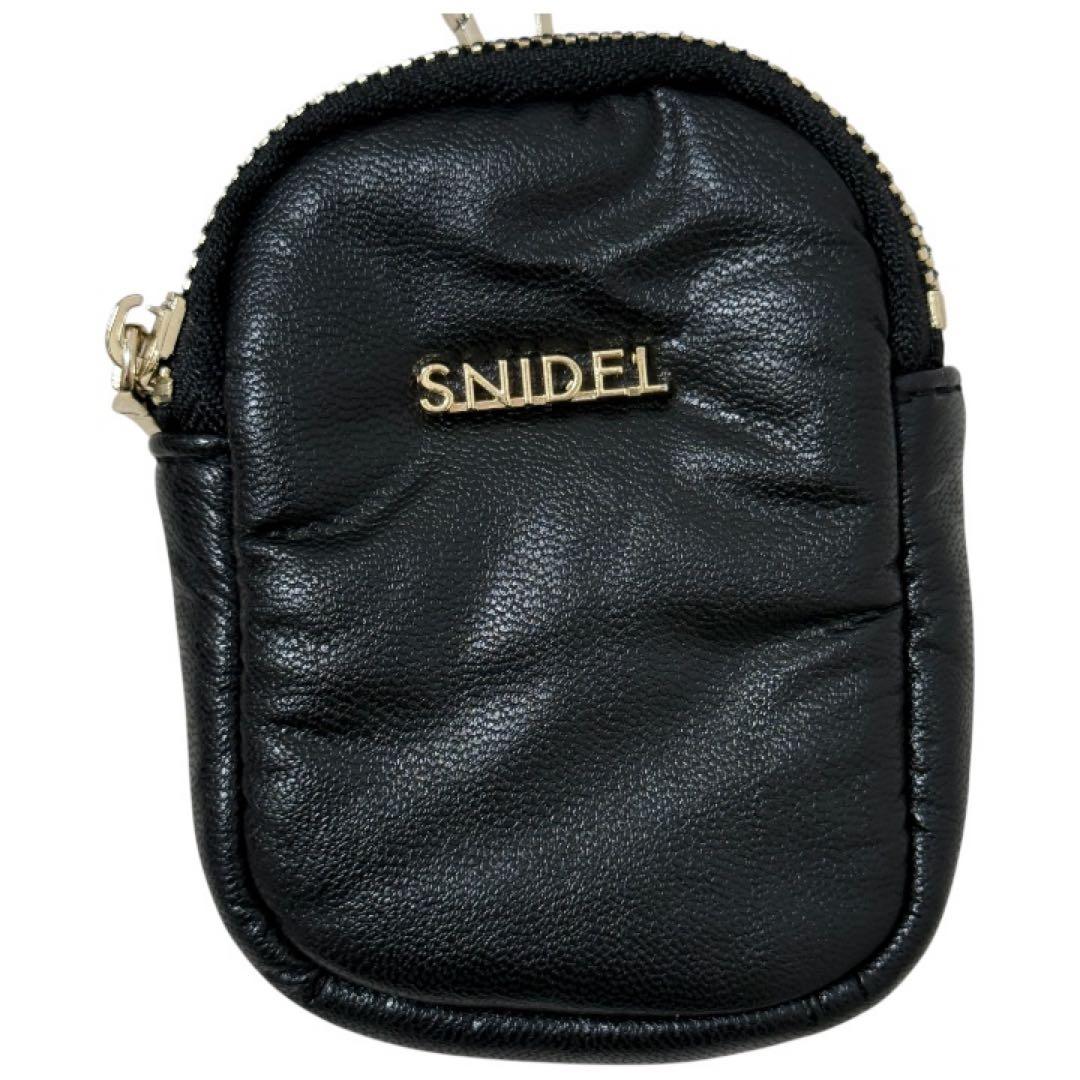 SNIDEL マルチウェイムーンバック　合皮ブラック