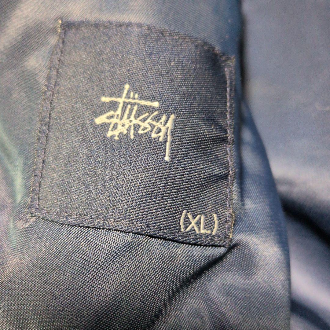 ビンテージ90年代USA製OLDステューシー紺タグバックロゴJKT