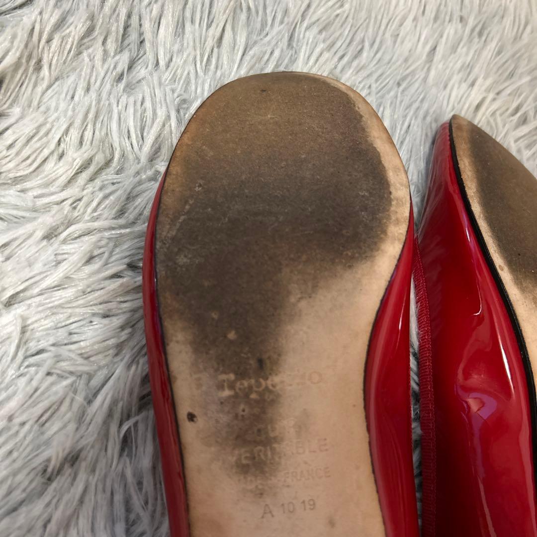 【美品】repetto Cendrillon バレエシューズ レッド 37サイズ