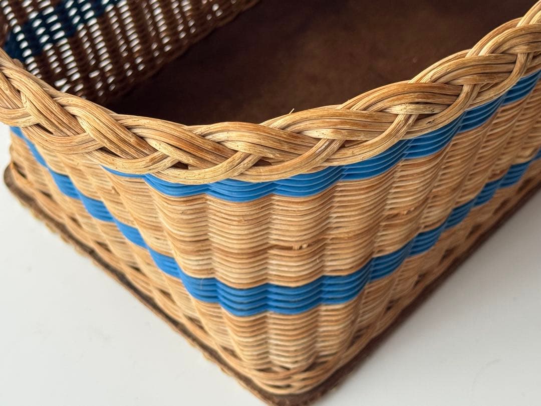 ヴィンテージ ラタンパニエ 籐かご バスケット イギリス マルシェ