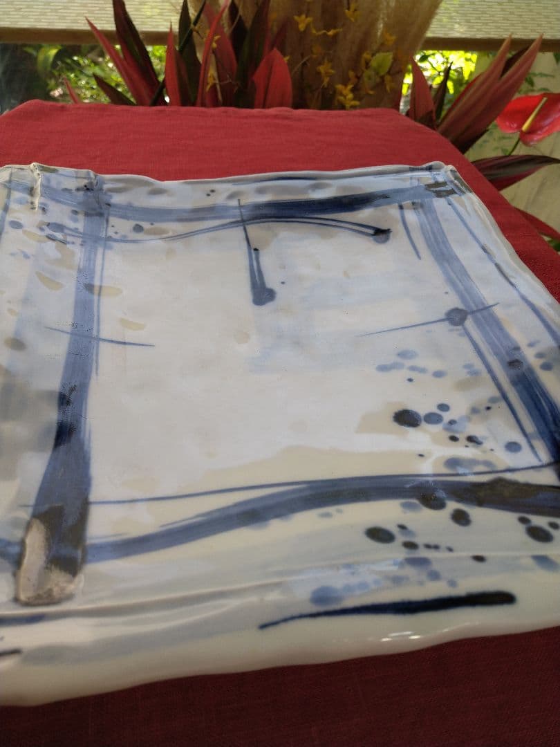 ♦ブロが選ぶ【高級皿・人気の美濃焼・ 庄右ェ門作】デザイン【扇型超特大皿】３皿